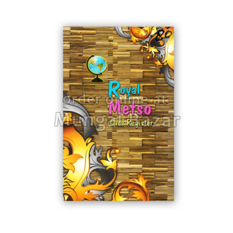 ROYAL METSO CARD REGISTER SIZE 12″X8″ PAGES: 200