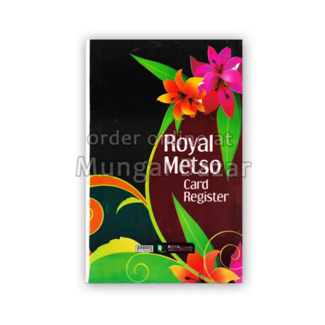 ROYAL METSO CARD REGISTER SIZE 12″X8″ PAGES: 350