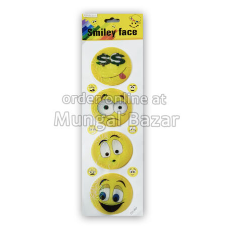 8D SMILEY FACE STICKERS