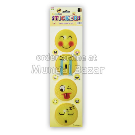 8D SMILEY FACE STICKERS EMBELLISHMENT ART