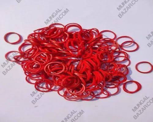 1 INCH RUBBER BAND WEIGHT 330gram COLOR: RED