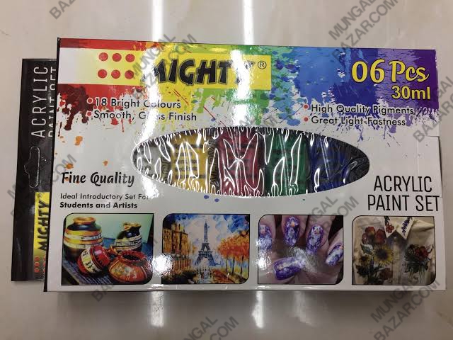 MIGHTY ACRYLIC PAINT SET 6 PCS 30ml