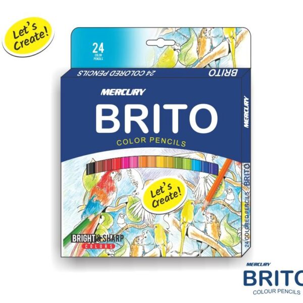 MERCURY BRITO 12 COLOURED PENCILS SIZE: SMALL