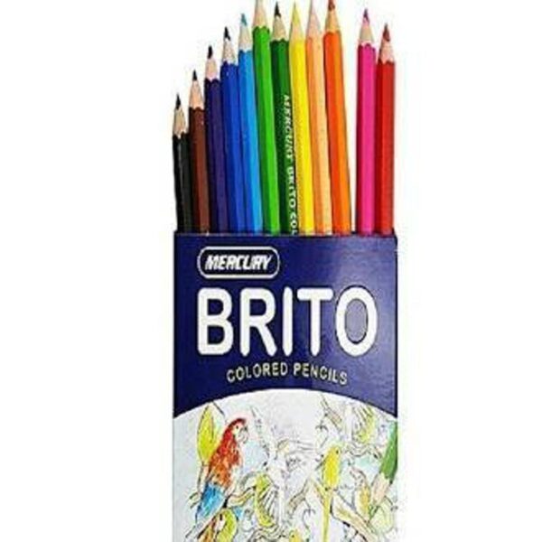 MERCURY BRITO 12 COLOURED PENCILS SIZE: LARGE