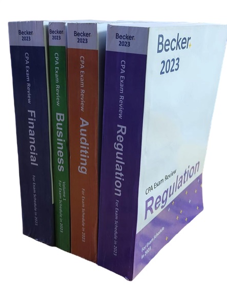 CPA (USA) Exam (In 4 Volumes) 2023 Q. Bank Becker