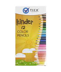 TICK KINDER 12 COLOR PENCILS