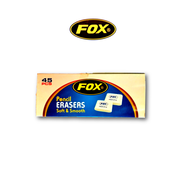 FOX PENCIL ERASER ART NO. FX940 PACK OF 5