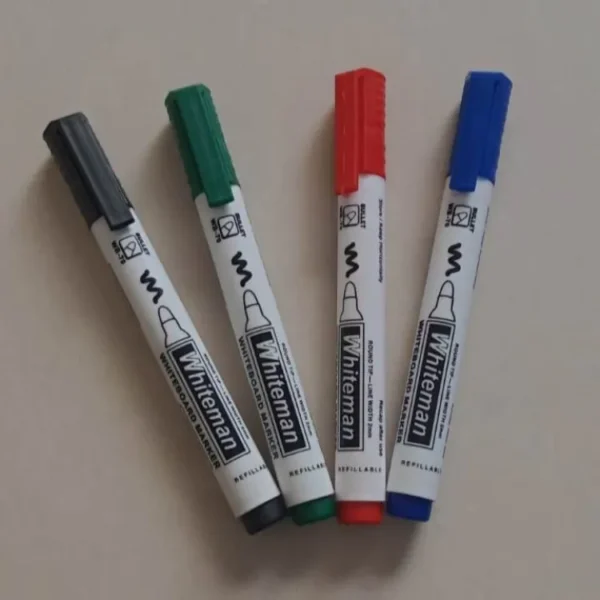 WHITEMAN WHITE BOARD MARKER PACK OF 4