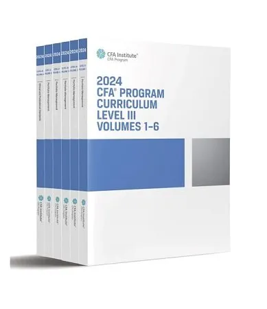 CFA Program Curriculum Level 3 2024 6 Volume Set