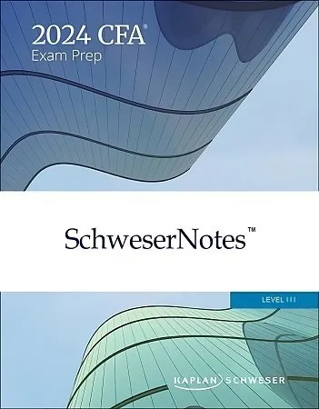 Kaplan Schweser CFA Level 3 Notes 2024 with Quicksheet (5 Books)