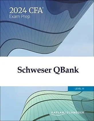 Kaplan Schweser CFA Level 3 2024 QBank (Set of 2 Books)