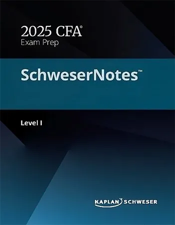 Kaplan Schweser CFA Level 1 Notes 2025 (Set of 4 Books)