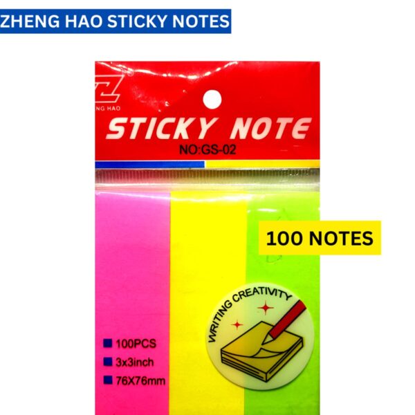 STICKY NOTES 100PCS 3X3"