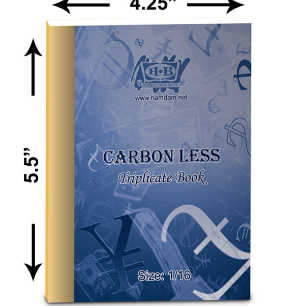 Carbon-less Triplicate Book 1/16