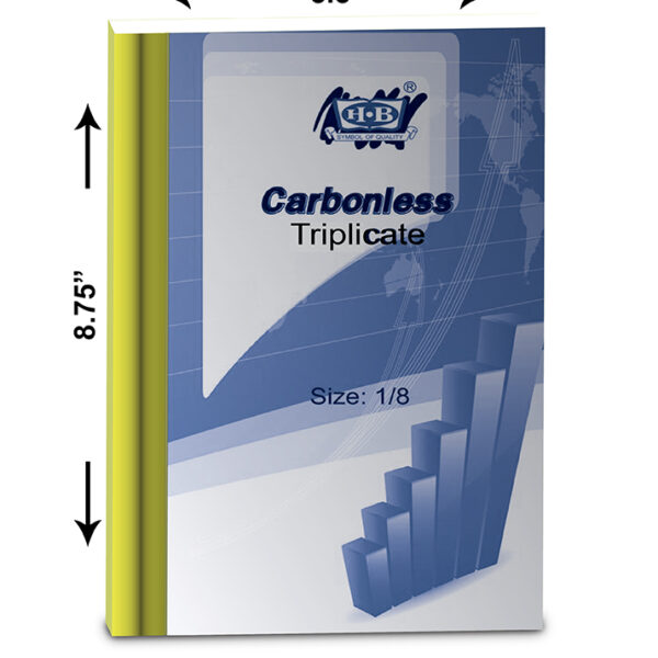 Carbon-less Triplicate Book 1/16