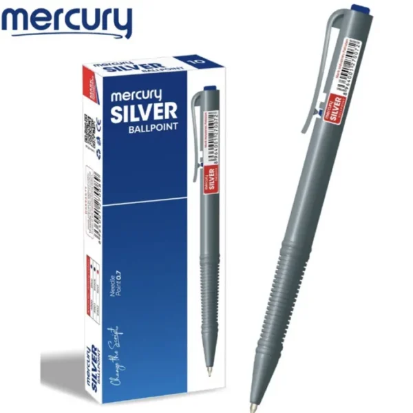 Mercury SILVER BALLPOINT- Needle Point 0.7 ( Box of 10Pcs)