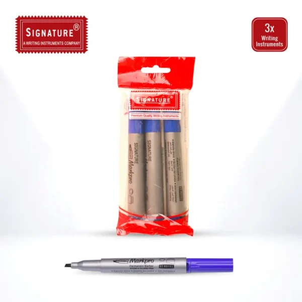 Pack of 3 - Signature Markpro Permanent Markers