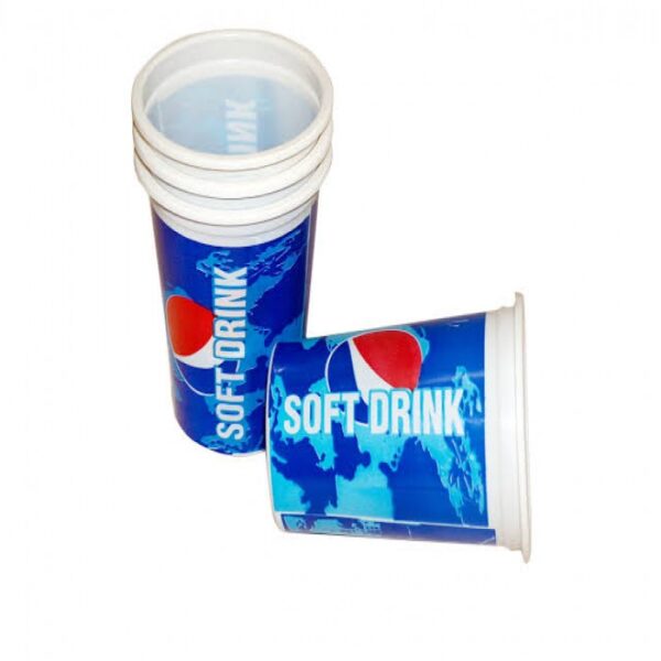 DISPOSABLE GLASS FOR SOFT DRINK